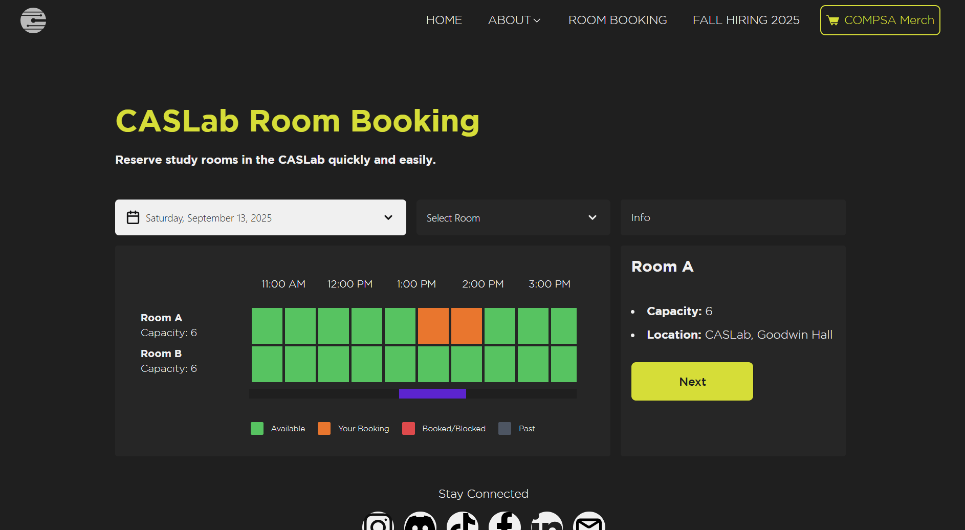 CASLab Room Booking