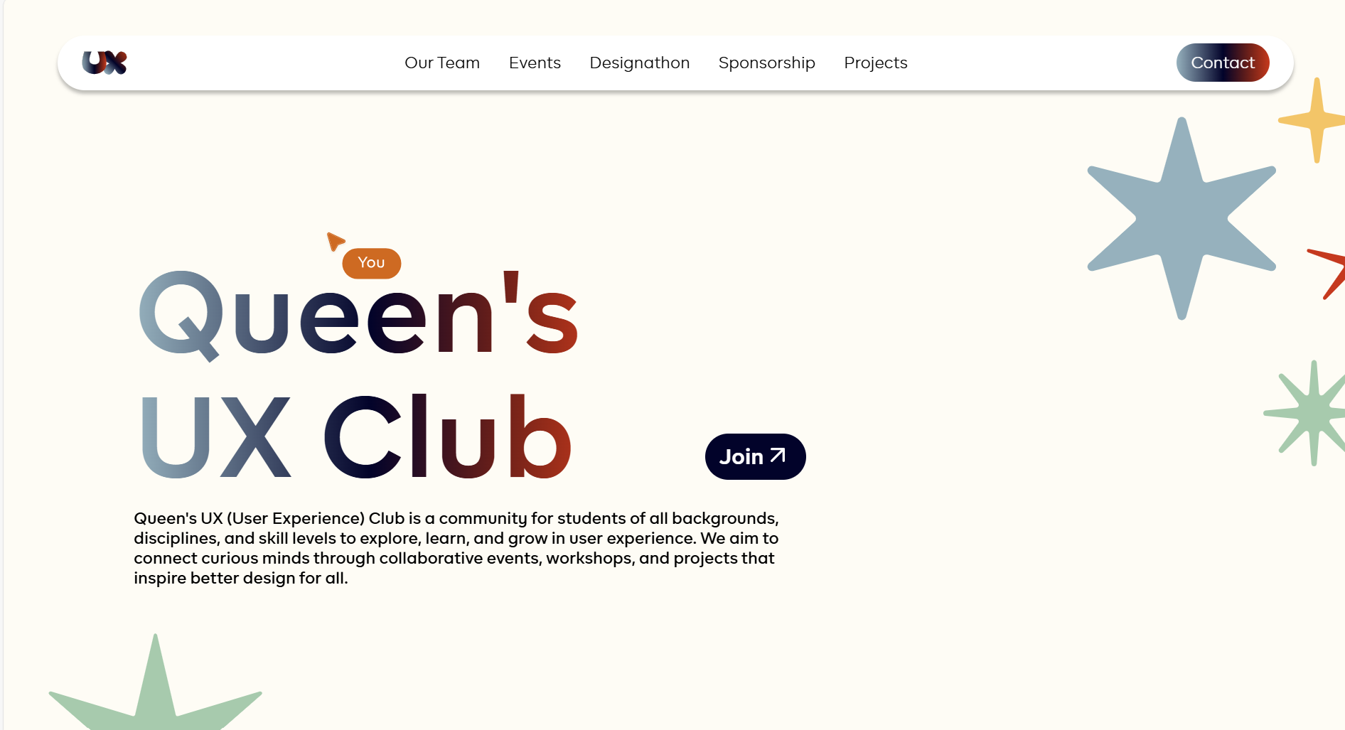 Queens UX Club Website